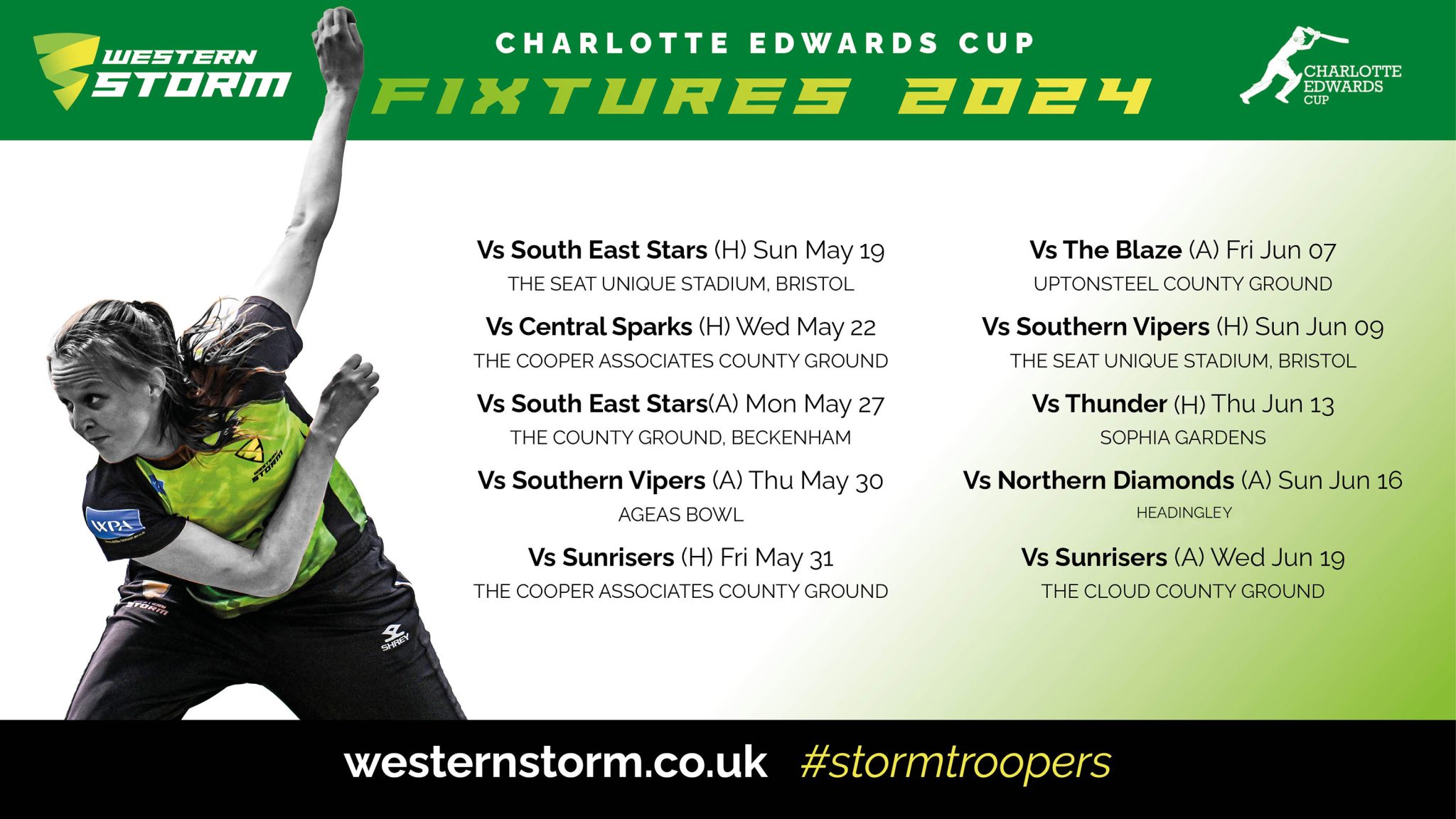 2024 Fixtures Revealed Western Storm